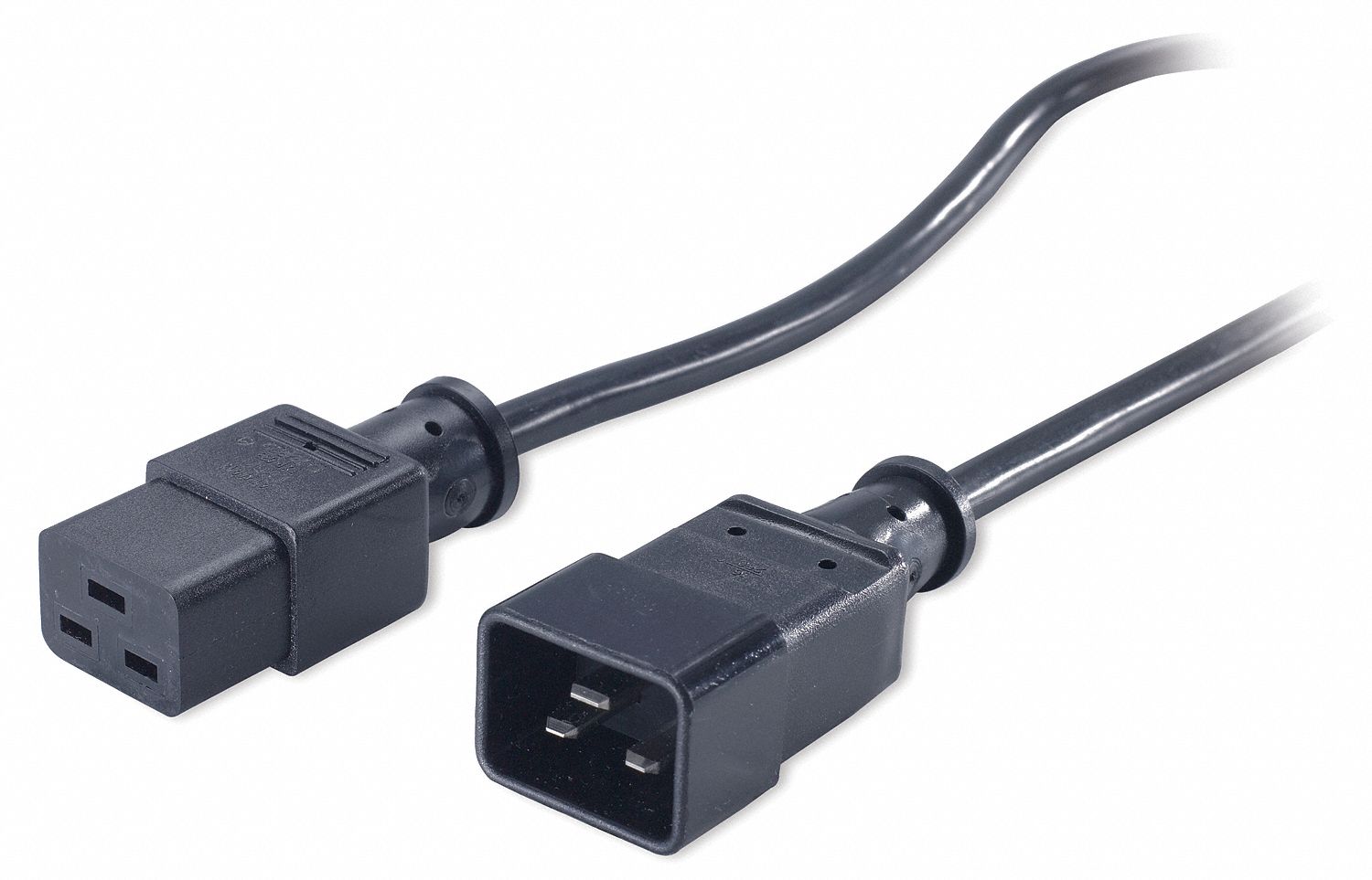 Pwr Cord IEC 320 C20 H05VV-F 2 ft 1.5mm