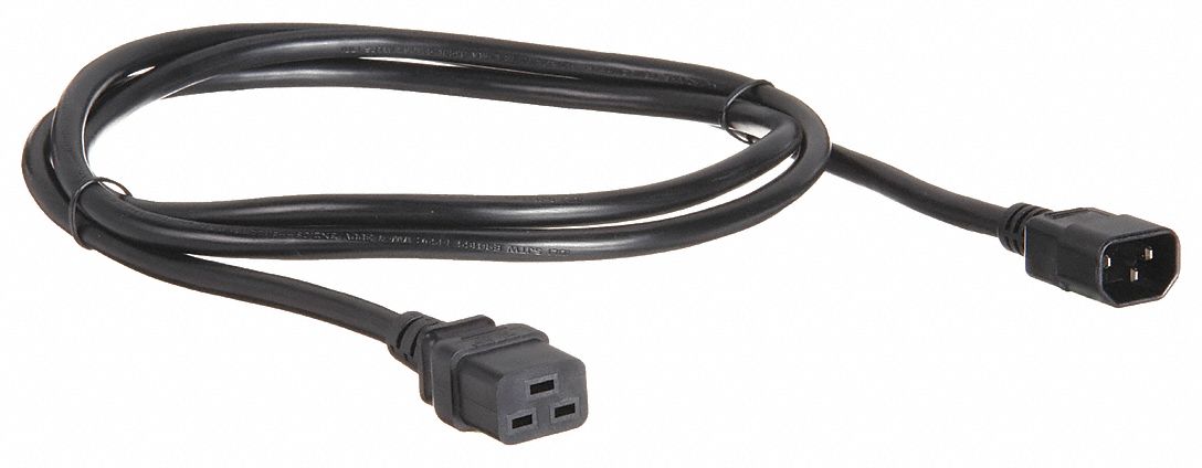 Power Cord: 6.5 ft Lg, IEC-320 C14 Plug, Port IEC C19, SJT, 16 A Max. Amps