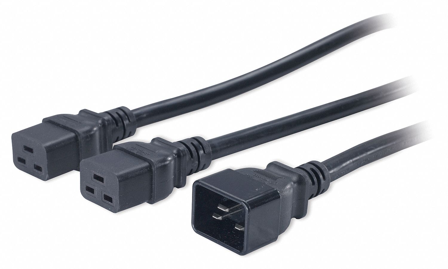 Splitter Cord,16A,6 ft.,Black