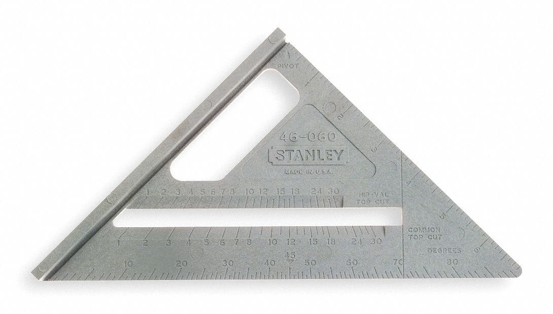 Quick Square: 1/8 in, 10 in Square Size, ABS Plastic, Inches, 1/8 in, 1/8 in, SAE, Plastic