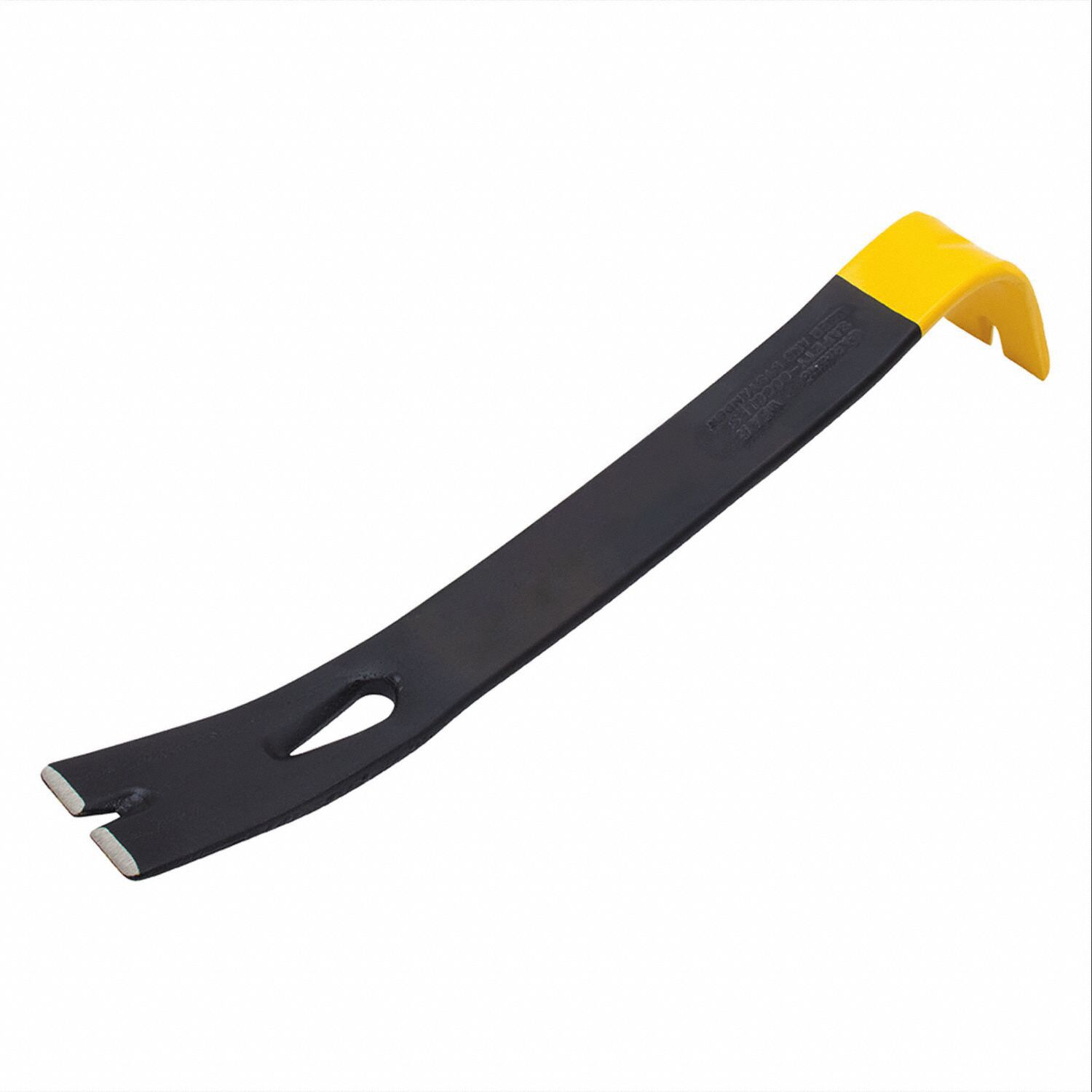 STANLEY Flat Pry Bar Claw End, 13 in Overall Lg, 1/4 in Bar Wd, 1 3/4