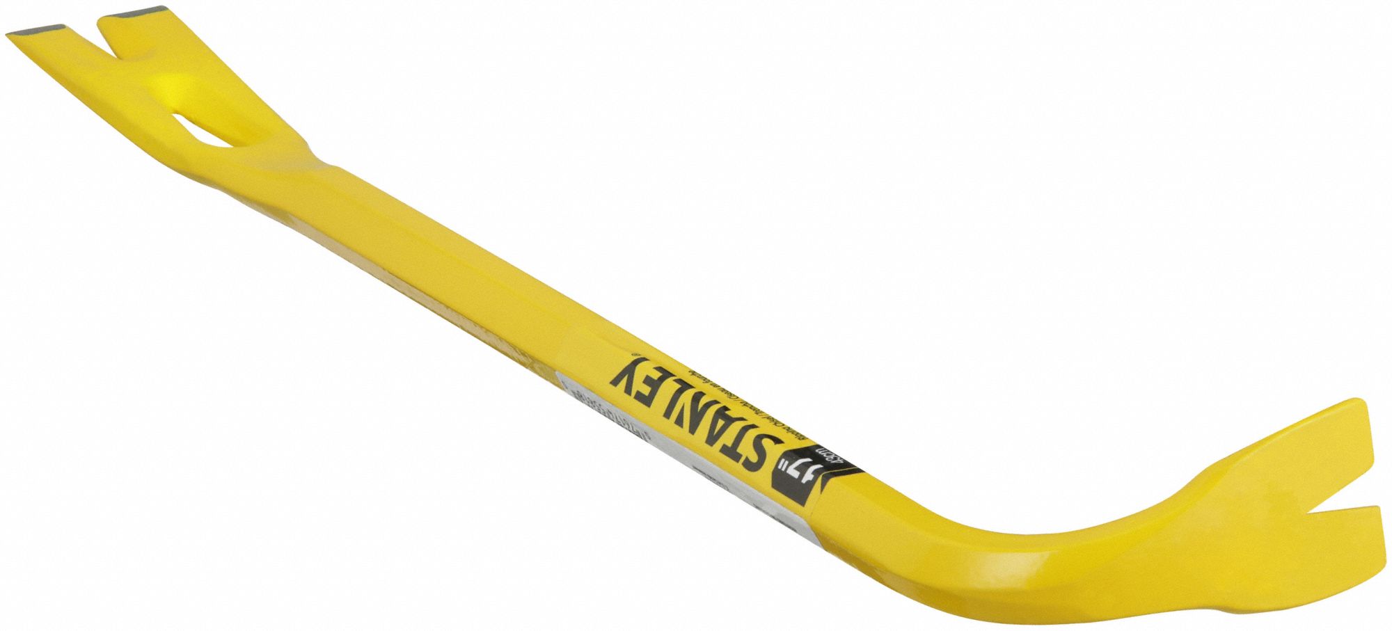 OFFSET RIPPING BAR, CLAW END, 17 IN OVERALL L, 3/4 IN BAR W, 1 IN END W, 2 NAIL SLOTS
