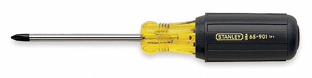 GENERAL PURPOSE PHILLIPS SCREWDRIVER, #1 TIP SIZE, 6 3/4 IN OVERALL L, 3 IN SHANK L