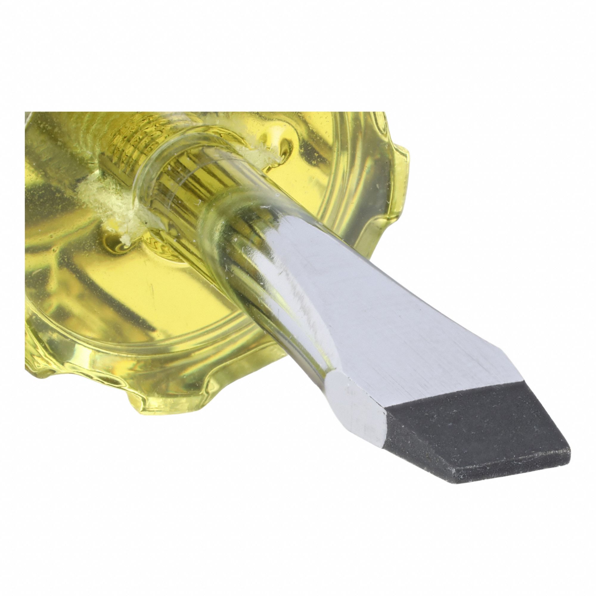 General Purpose Keystone Slotted Screwdriver: Chrome Vanadium Steel, 1/4 in Tip Size