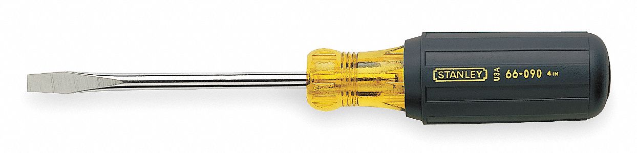 GENERAL PURPOSE KEYSTONE SLOTTED SCREWDRIVER, 3/8 IN TIP SIZE, 13 1/2 IN OVERALL L