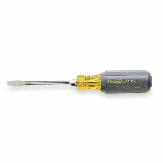 STANLEY General Purpose Keystone Slotted Screwdriver, Tip Size 1/4 in