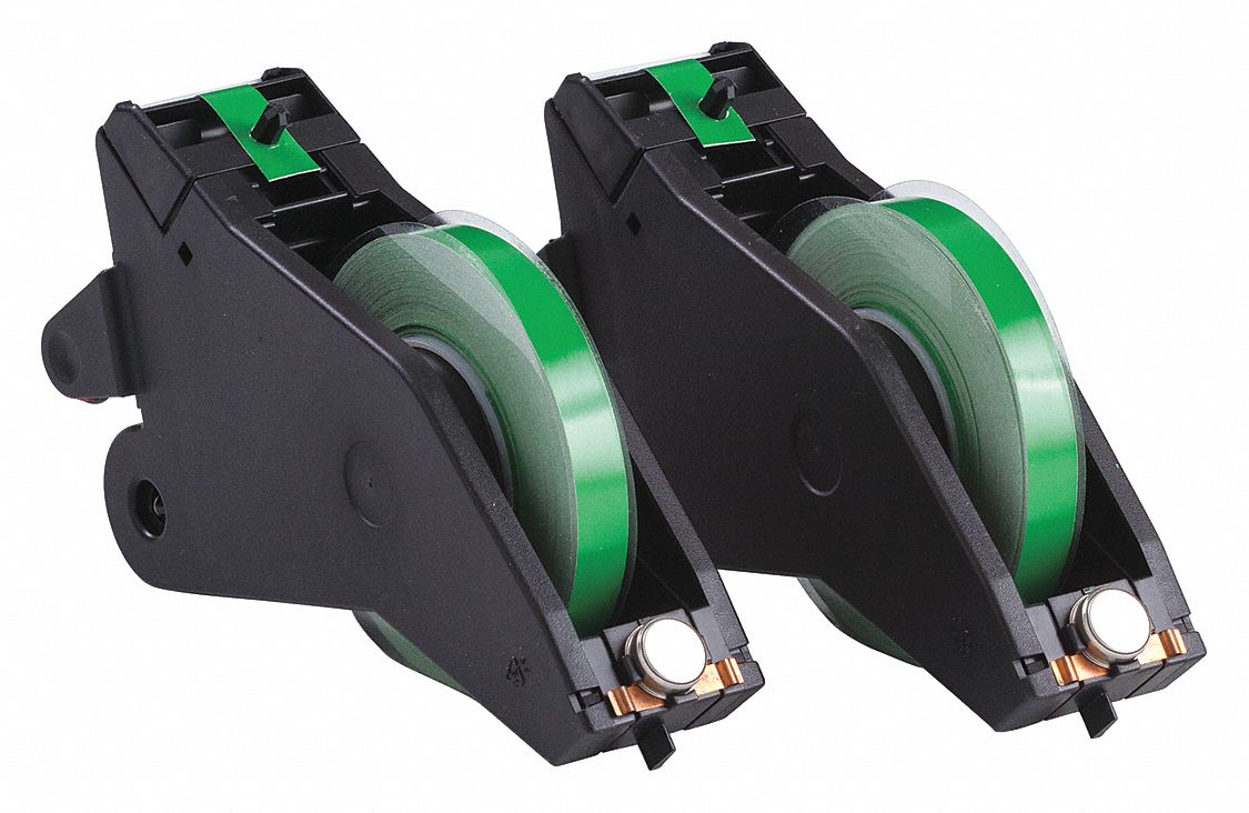 Continuous Label Stock: 1/2 in x 90 ft, Vinyl, White (Gloss), Outdoor