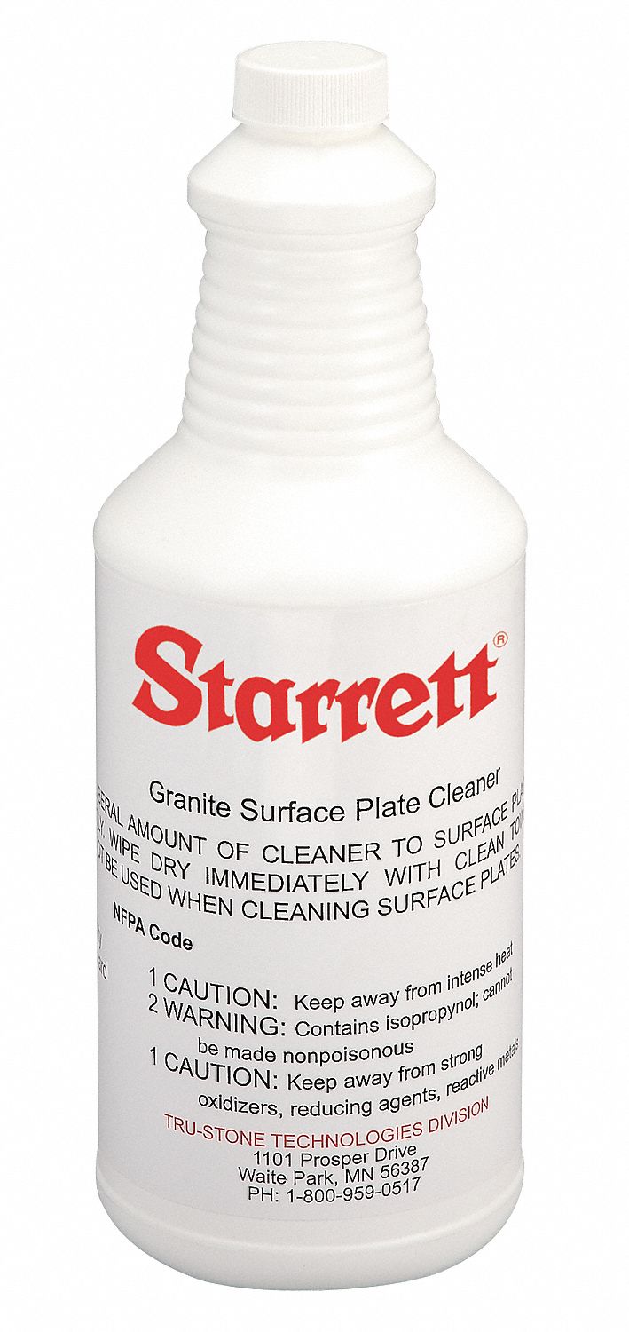STARRETT 1 qt. Stone Surface Plate Cleaner, 12 PK 6RDL381824 Grainger