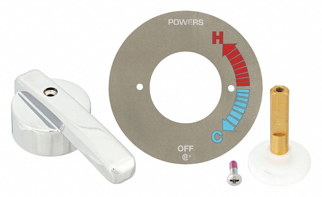 Powers, For Use With P900 Bathtub and Shower Faucet Valve, Lever Handle Repair Kit 6REL1800