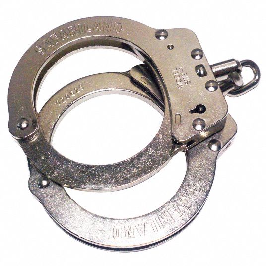Standard Steel Chain Handcuffs-Nickel - Grainger