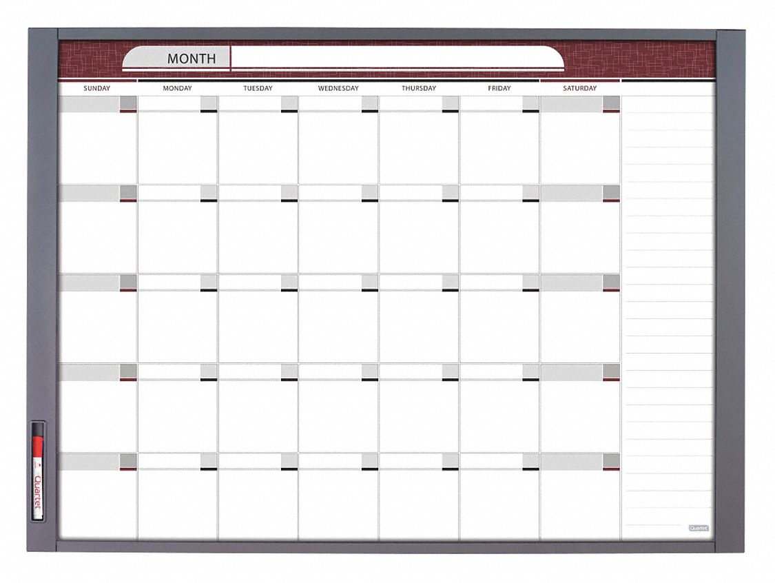 Wall Mounted, 35 in Dry Erase Ht, Dry Erase Board - 6RFD972981 - Grainger