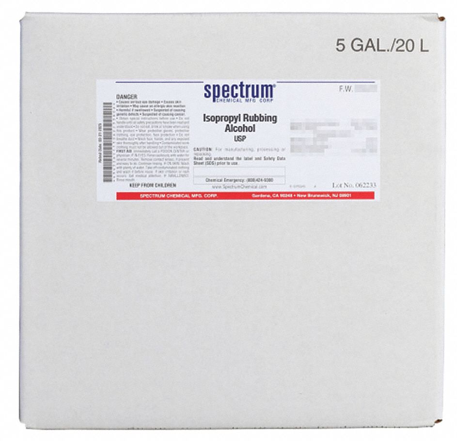 Isopropyl Rubbing Alch, USP, 20L