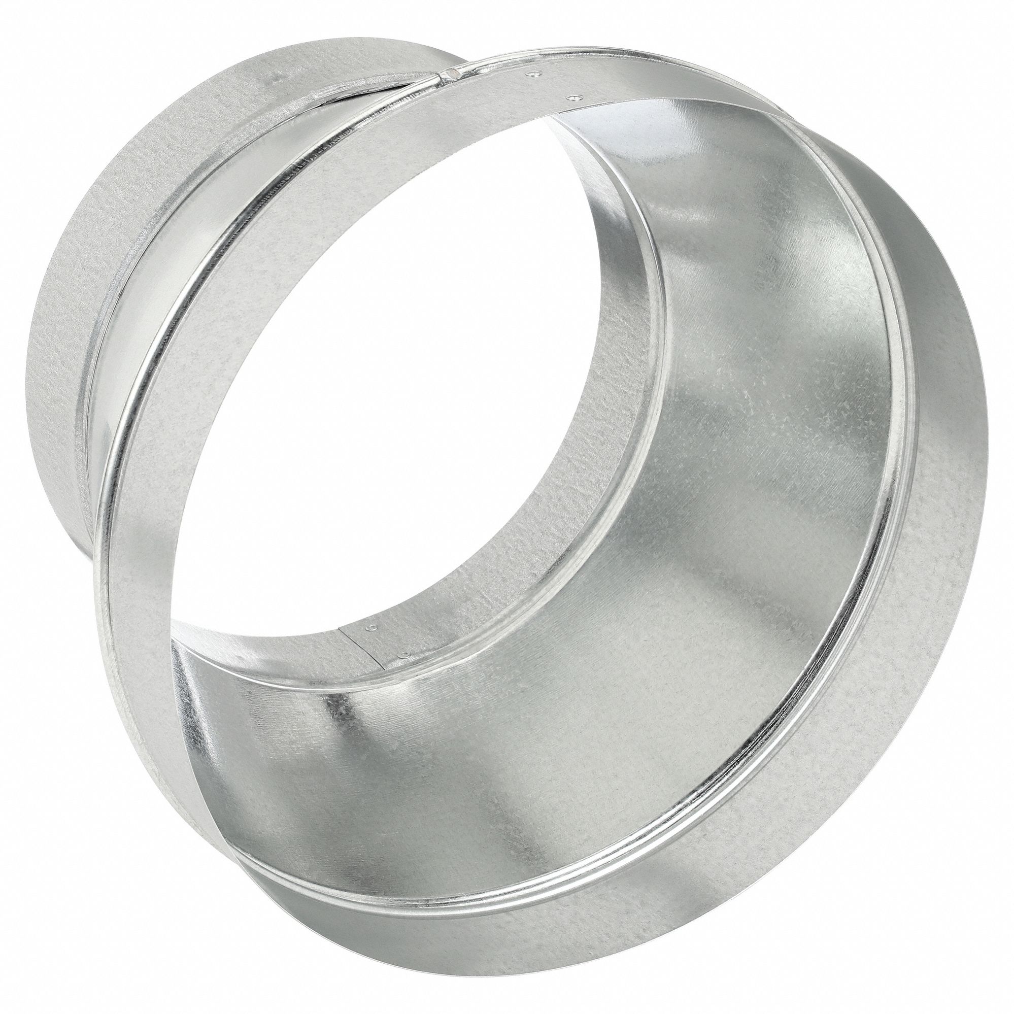 Duct Reducer: Steel, For 12 in Dia, 8 in Lg, 12 in Inlet Dia, 9 in Outlet Dia, 26 ga Material Thick