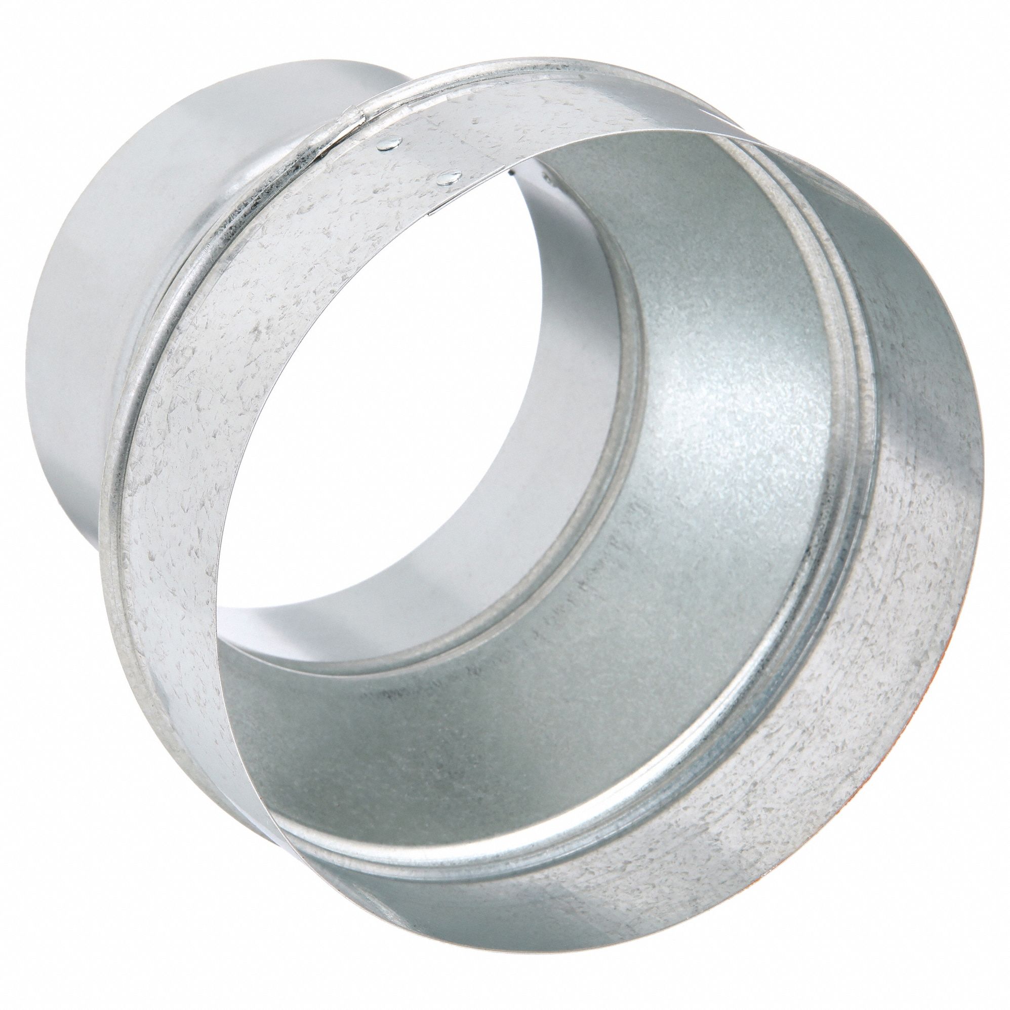 Duct Reducer: Steel, For 7 in Dia, 6 in Lg, 7 in Inlet Dia, 5 in Outlet Dia, 24 ga Material Thick