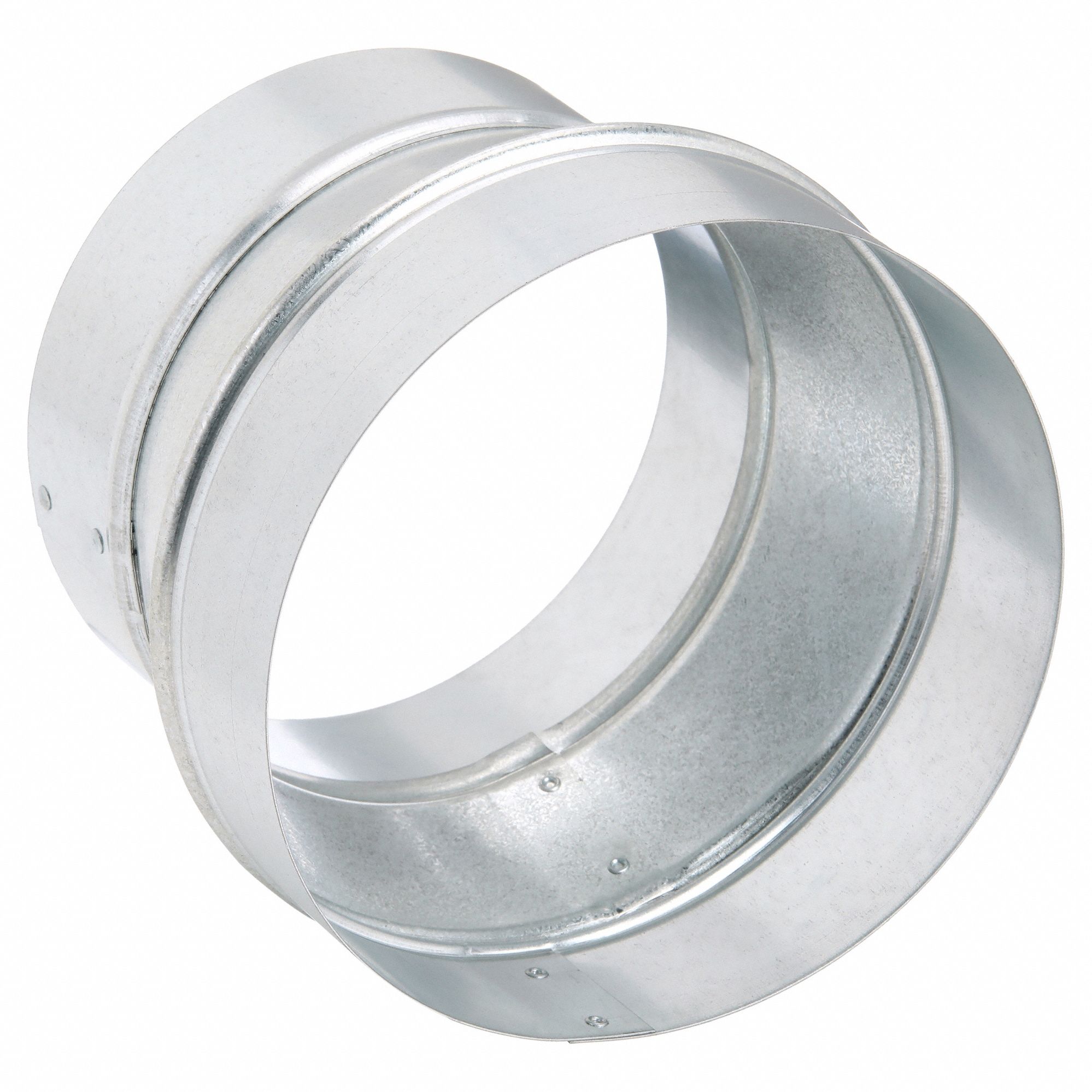 Duct Reducer: Steel, For 7 in Dia, 6 in Lg, 7 in Inlet Dia, 6 in Outlet Dia, 24 ga Material Thick