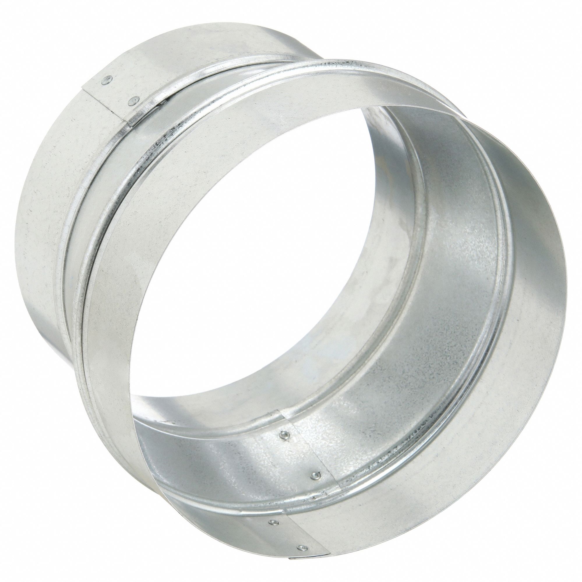 Duct Reducer: Steel, For 8 in Dia, 6 in Lg, 8 in Inlet Dia, 7 in Outlet Dia, 24 ga Material Thick