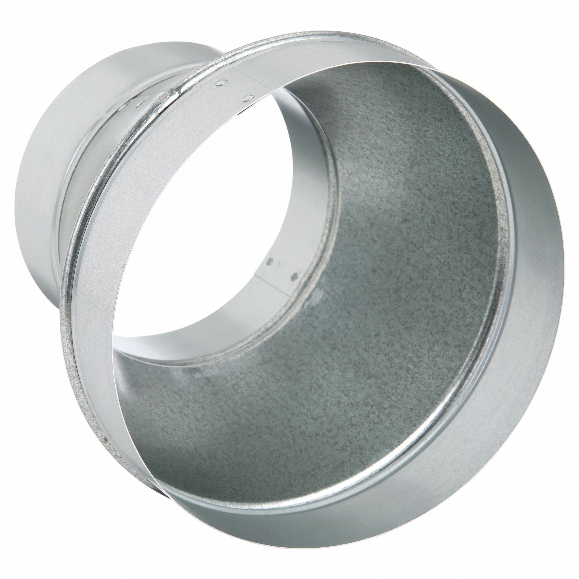 Duct Reducer: Steel, For 9 in Dia, 8 in Lg, 9 in Inlet Dia, 6 in Outlet Dia, 24 ga Material Thick