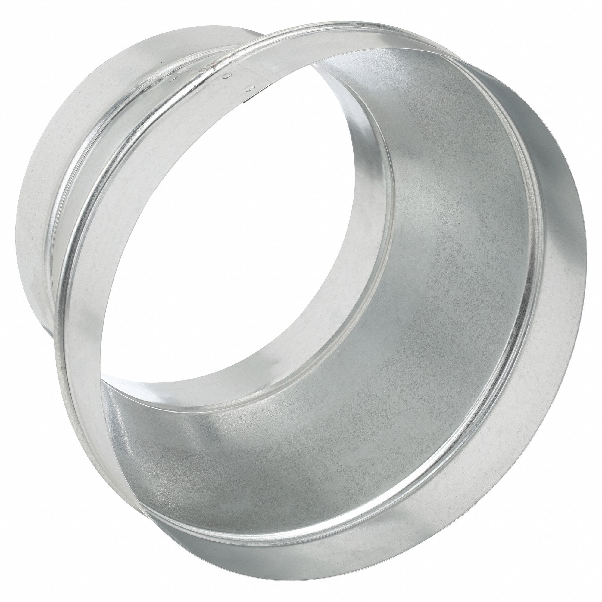 Duct Reducer: Steel, For 12 in Dia, 8 in Lg, 12 in Inlet Dia, 9 in Outlet Dia, 24 ga Material Thick