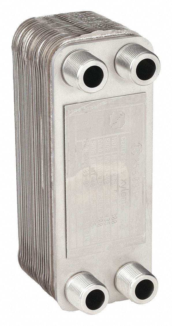 225,000 BtuH Water / 31,900 BtuH Oil, 25 gpm, Heat Exchanger 6RGD7