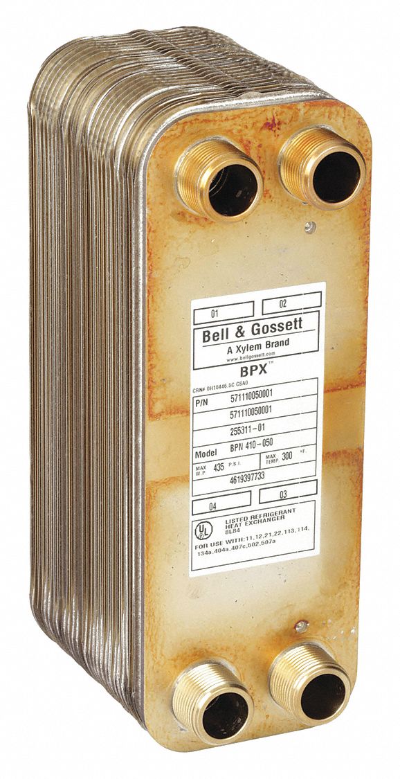 900,000 BtuH Water / 110,000 BtuH Oil, 50 gpm, Heat Exchanger 6RGE3