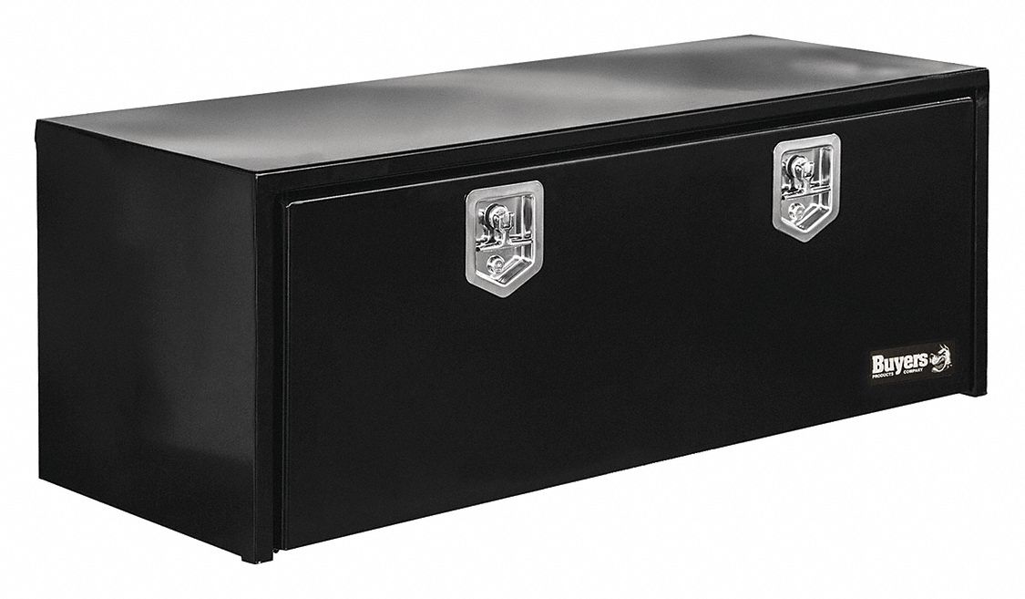 BUYERS PRODUCTS Steel Underbody Truck  Box  Black Double  
