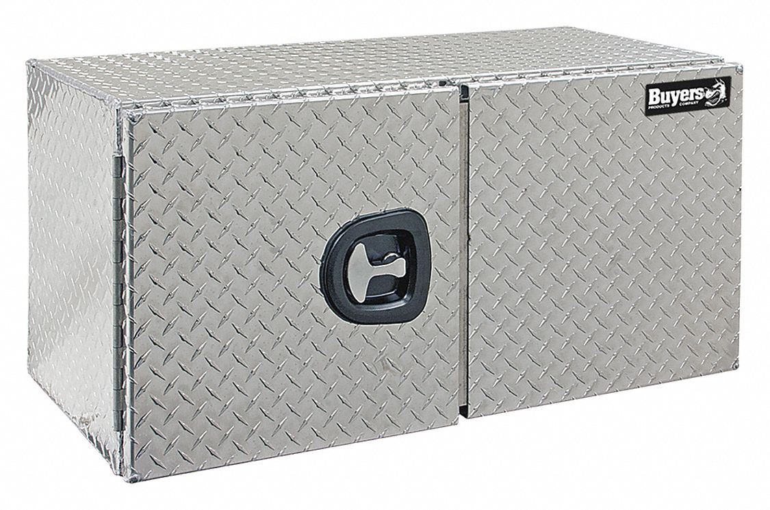 CRESCENT JOBOX Caja para Camión Bajo la Carrocería con capacidad de 6.7  pies cub., Color Plata, Estilo de Tapa Sencillo, Material Aluminio - Cajas  para Camiones - 1RD66