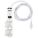 SURGE PROTECTOR OUTLET STRIP, 4 OUTLETS, HOSPITAL GRADE NEMA 5-15R, 15 FT CORD, WHITE