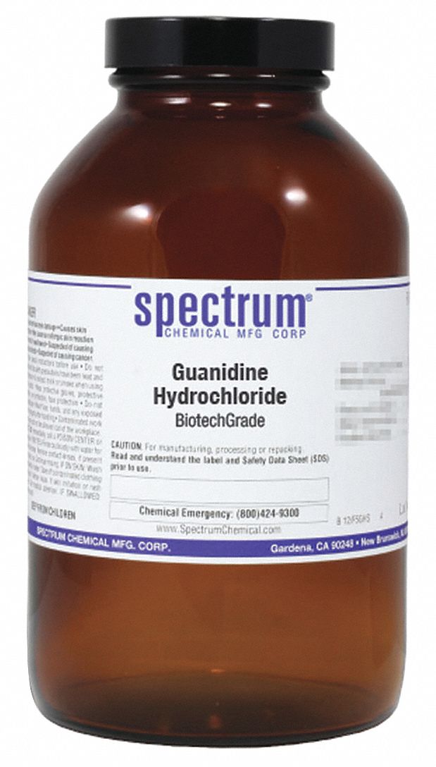 Guanidine Hydrochloride: Lab, 500 g, 50-01-1, Inorganic, Powder, Bottle, Amber Glass, 1