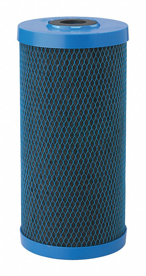Water Filter Cartridge: 5 micron, Woven, 2 gpm, Carbon, 4 5/8 in Outside Dia