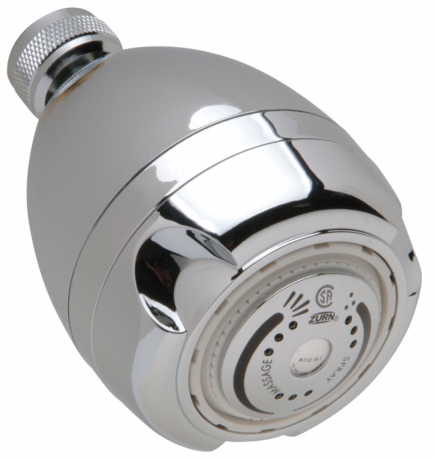 SHOWERHEAD: ZURN, WATER SAVER Z7000-S9, 1.5 GPM FIXED, CHROME FINISH