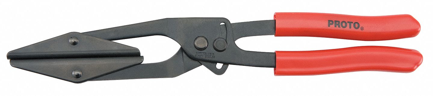 AUTO PINCH OFF PLIER, 2 1/2 IN JAW L, 13 3/4 IN OVERALL L, AIR CUSHION GRIP HANDLE, FLAT