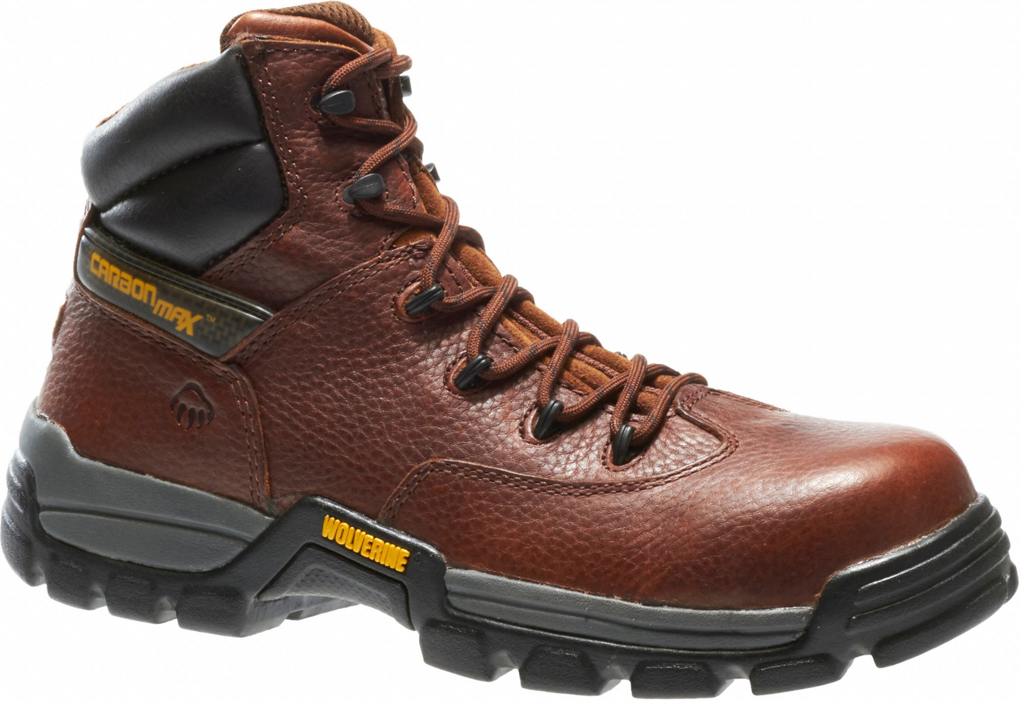 WOLVERINE 6 in Work Boot, 9, EW, Men's, Brown, Composite Toe Type, 1 PR