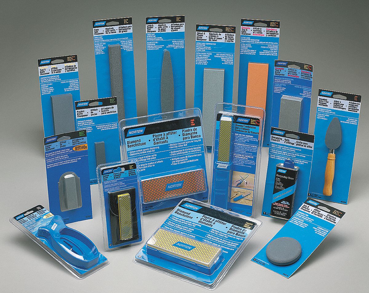 Combination Grit Sharpening Stone, Aluminum Oxide, Coarse/Fine, 8 in