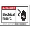 Danger: Electric Hazard. Signs