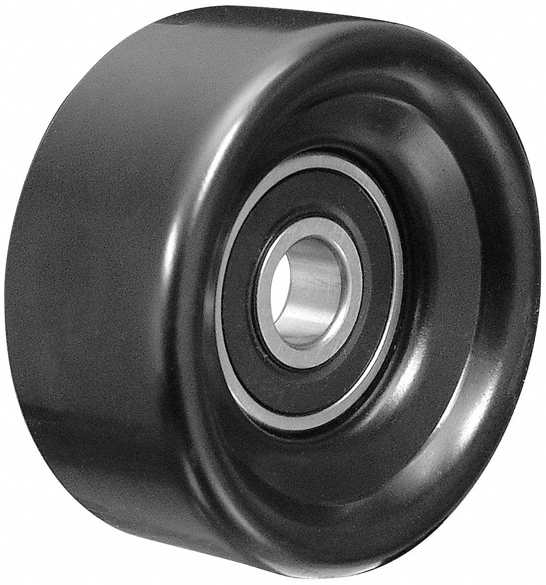 Idler Pulley: Idler Pulley, 89157, Serpentine, Flat, Flangeless Flange, Light Duty, Steel
