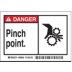 Danger: Pinch Point. Signs