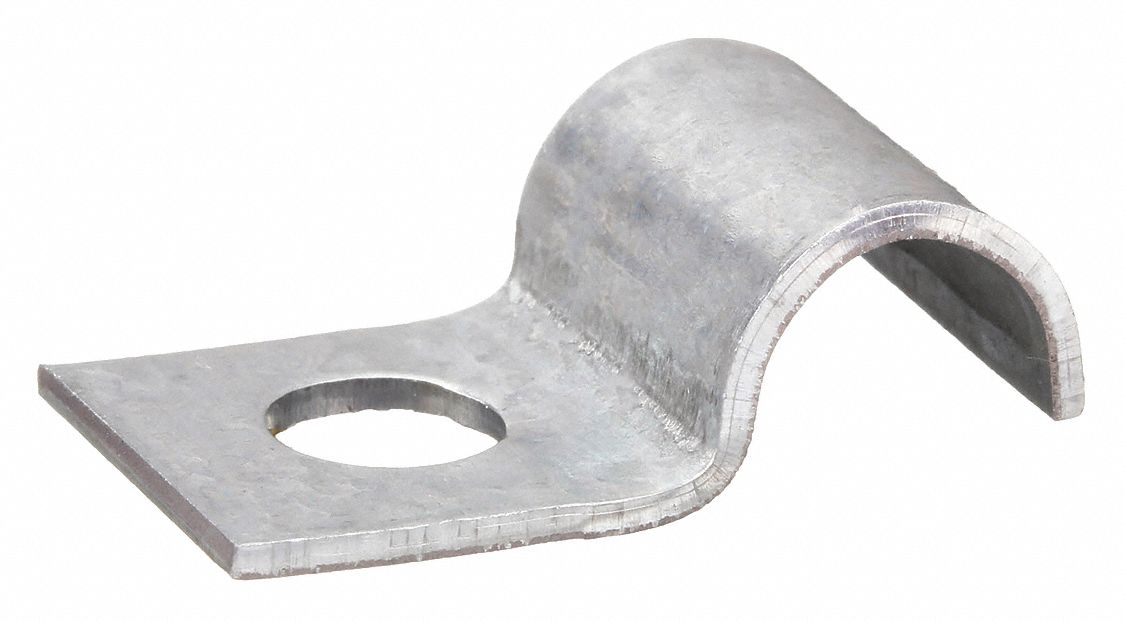 HALF CLAMP,GALVANIZED,DIA 1/2 IN,PK50