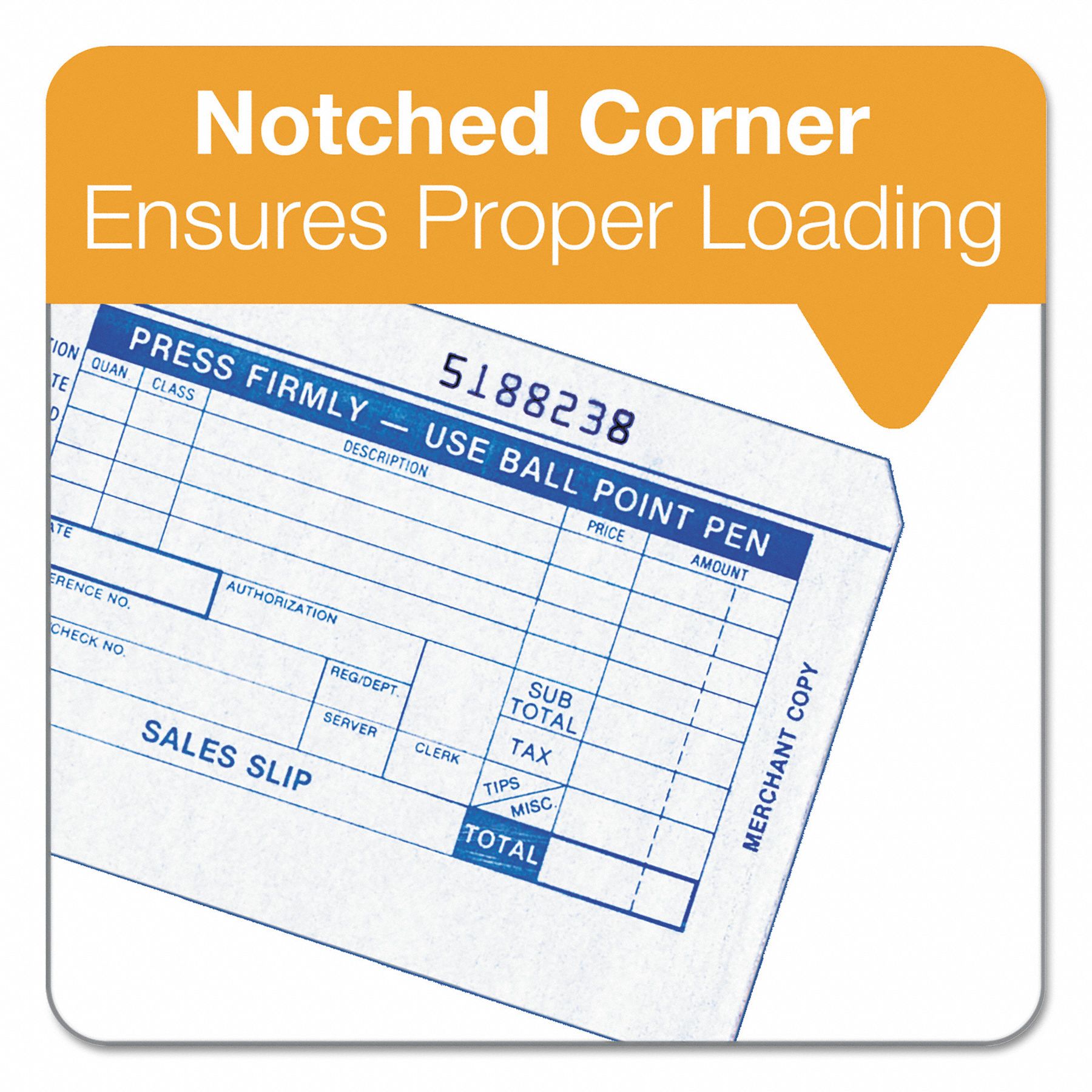 TOPS Credit Card Sales Slips, Number of Sheets 100, Number of