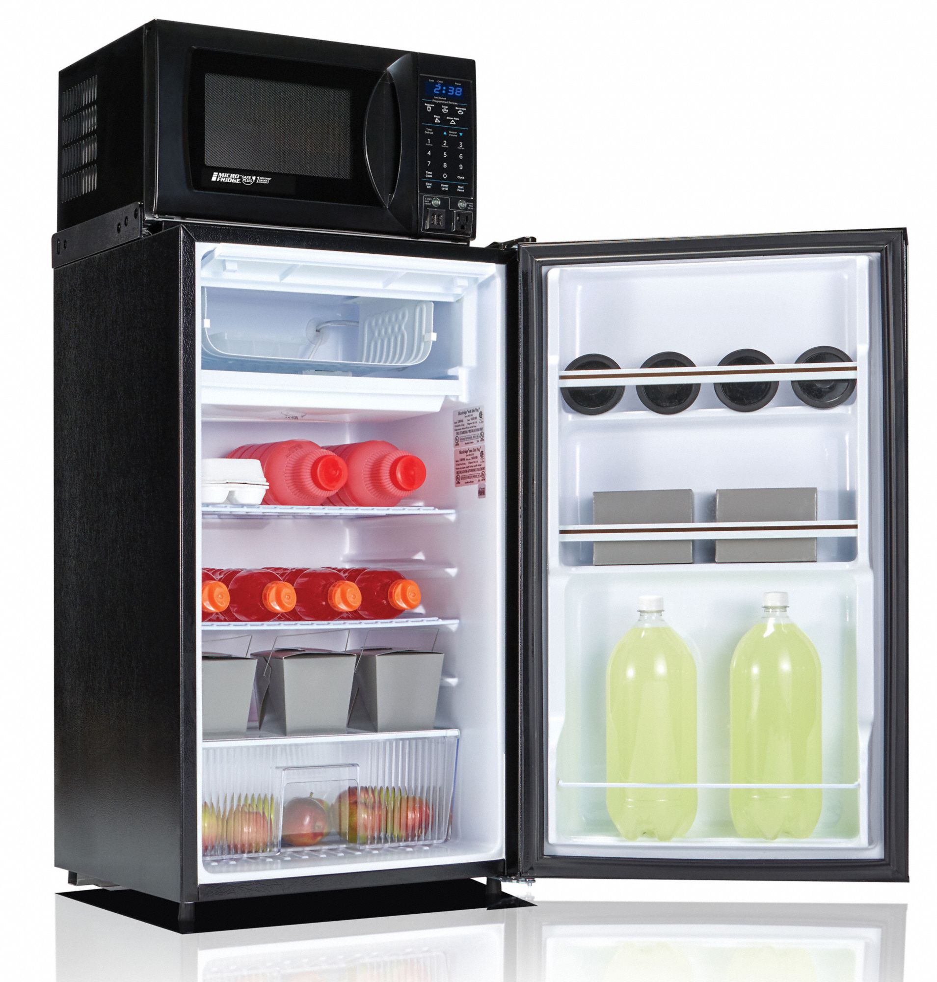 MICROFRIDGE Refrigerator, Ice Compartment and Microwave, Commercial