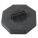 BARRICADE WEIGHT, 16 LBS, 16 X 3 IN, POLYPROPYLENE/RUBBER, BLACK