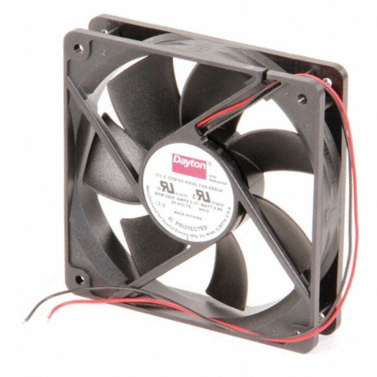 Axial Fan,24VDC,411/16In H,411/16In W Grainger