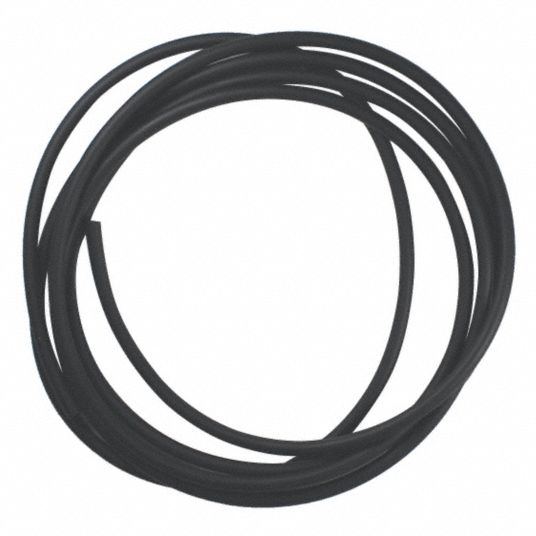 GRAINGER APPROVED Round Neoprene Rubber Cord Stock, 1/8 in Dia., 25 ft