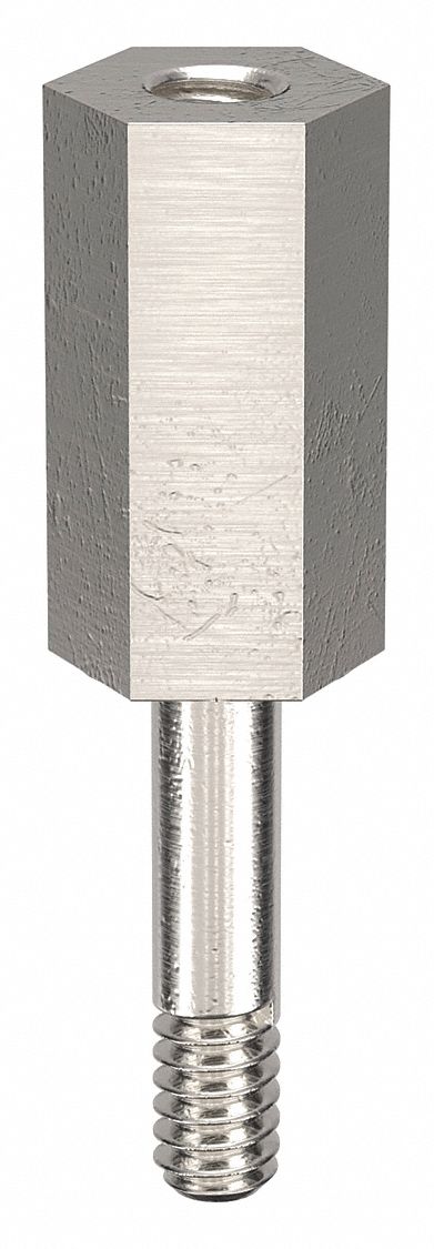 Standoff: Male x Female, 1/2 in Lg, Hex, Aluminum, Plain, 1/4 in Hex Wd, Aluminum, Aluminum, 10 PK