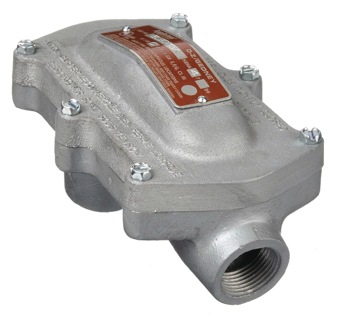 Pulling Elbow: Iron, Chromate Coated/Electroplated/Powder Coated, 1 in Trade Size, Female to Female