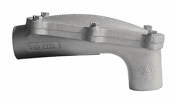 PULLING ELBOW, ALUMINUM, ELECTROPLATED/POWDER COATED, ¾ IN TRADE SIZE, FEMALE TO FEMALE, NPT