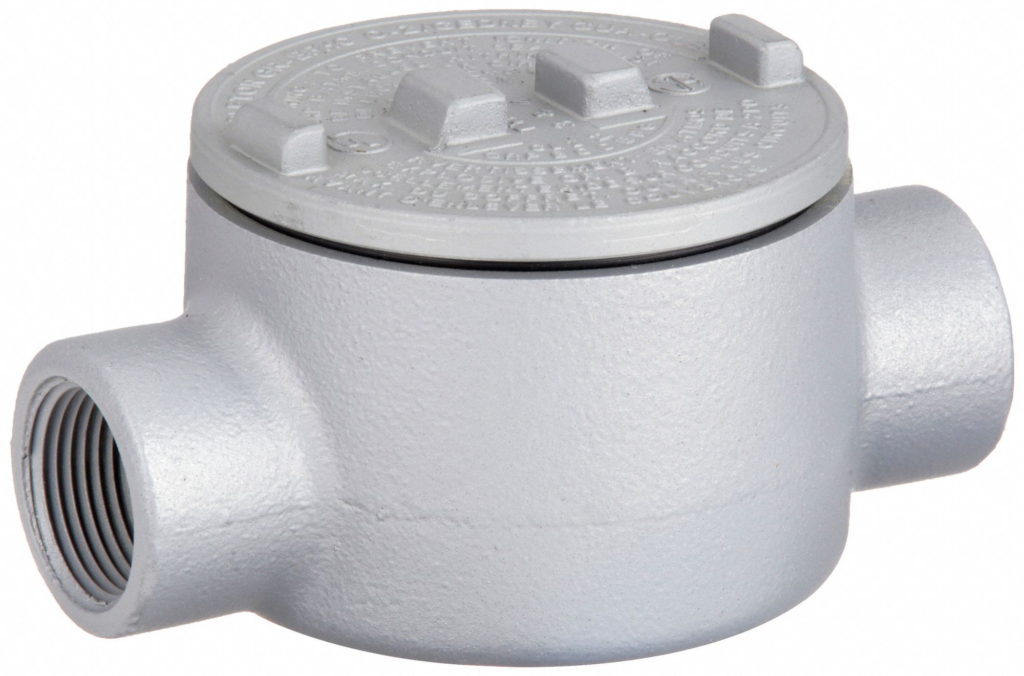 Conduit Outlet Body: Iron, GR, 1 1/2 in Trade Size, C Body, 72 cu in Body Capacity