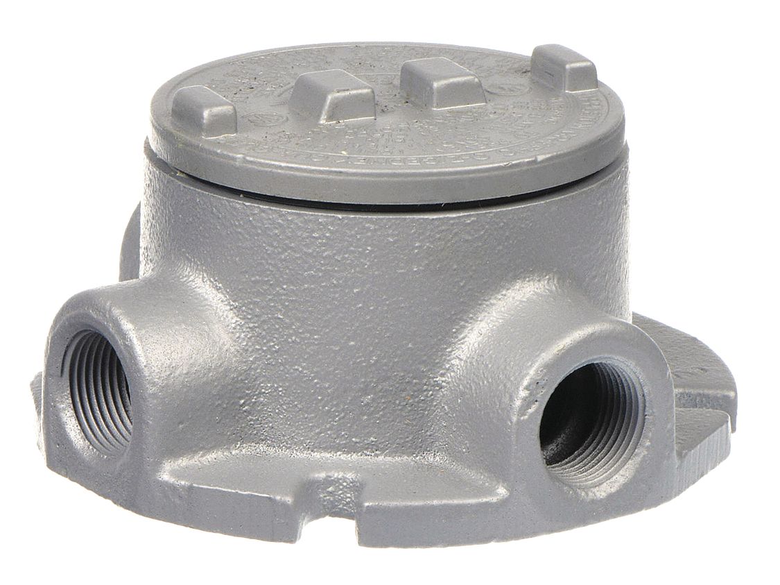 Conduit Outlet Body: Iron, GRF, 1 in Trade Size, T Body, 18 cu in Body Capacity