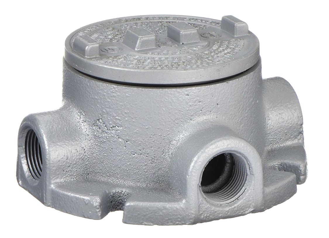 Conduit Outlet Body: Iron, GRF, 1 in Trade Size, X Body, 18 cu in Body Capacity