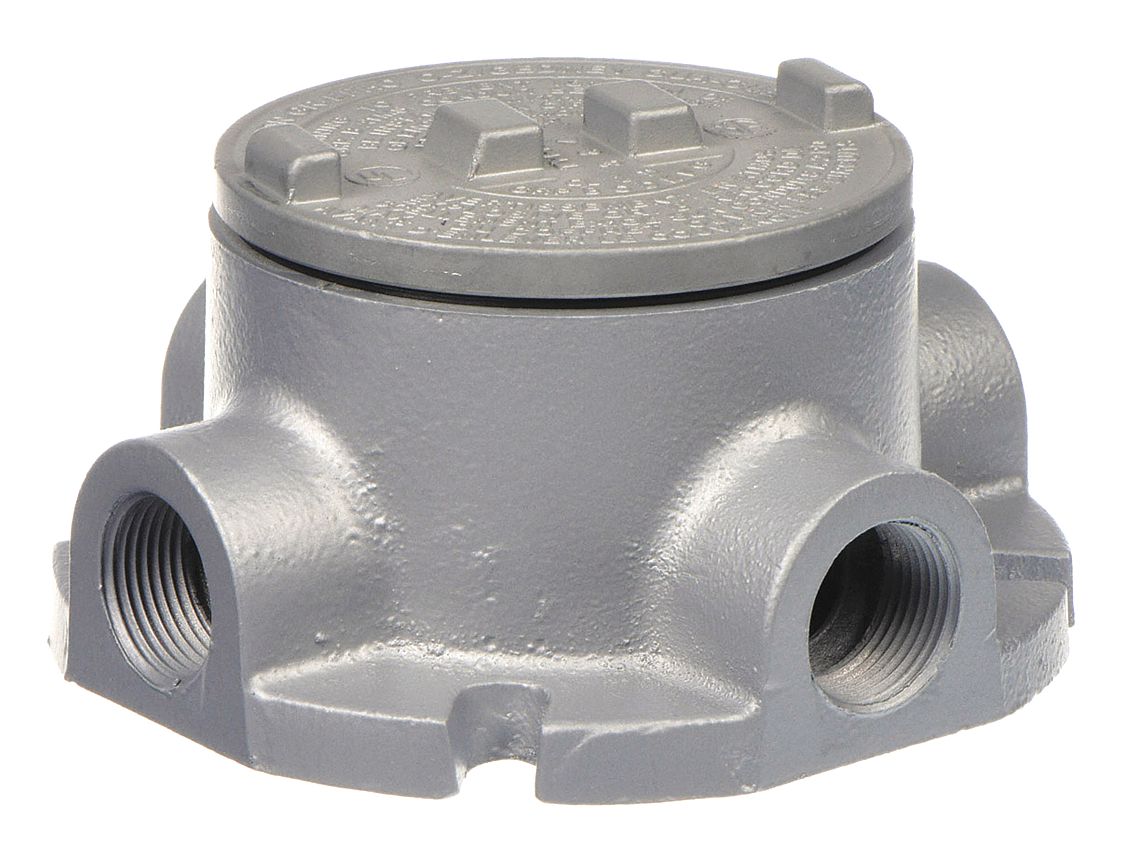 Conduit Outlet Body: Aluminum, GRF, 1 in Trade Size, X Body, 18 cu in Body Capacity