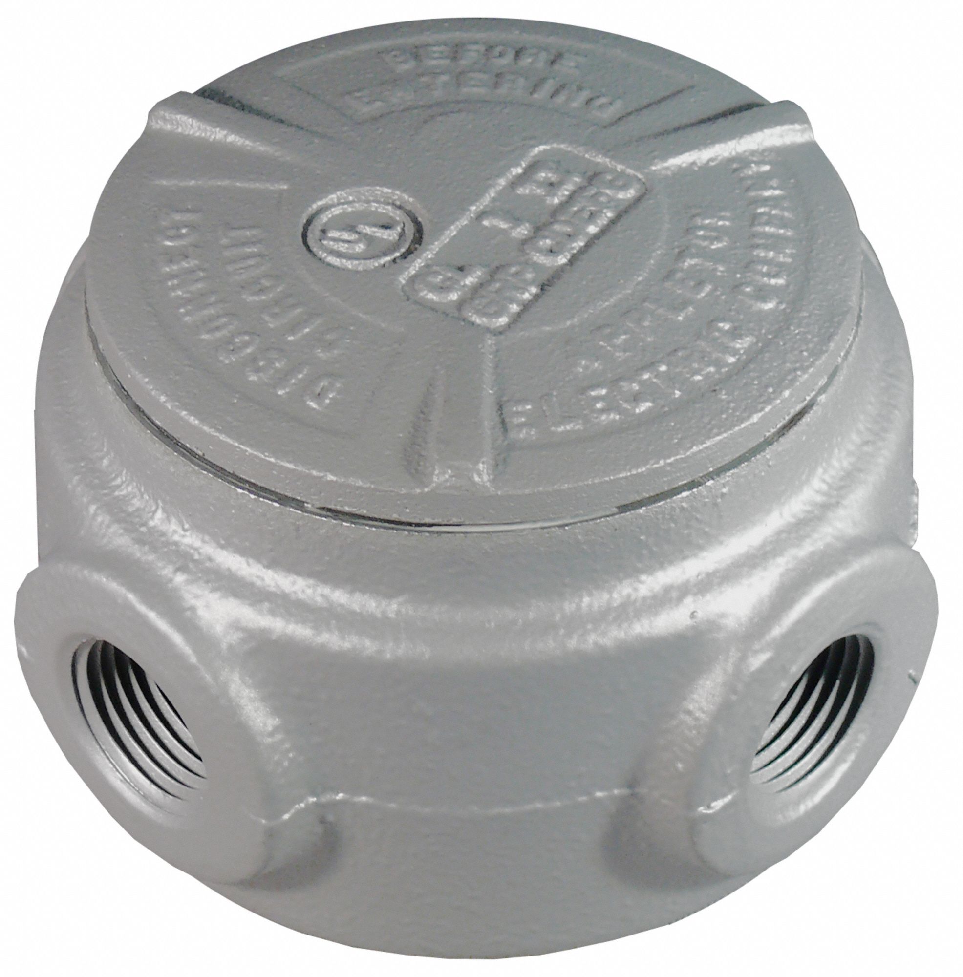 Conduit Outlet Body: Iron, GRJS, 1/2 in Trade Size, XAT Body, 7.3 cu in Body Capacity